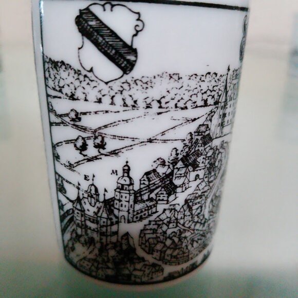 Altenkunstadt Porcelain set of 6 German shot glasses - VINTAGE - Picture 8 of 15